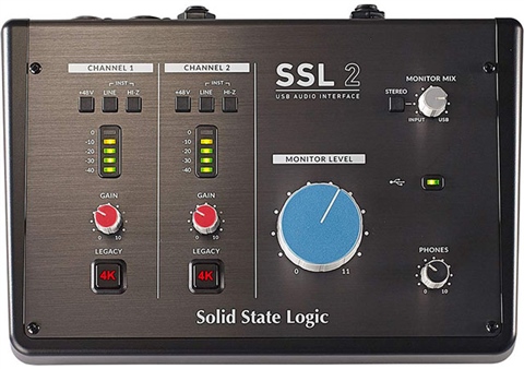リックSolid State Logic SSL 2 SSL Solid State Logic SSL2 2 In 2 Out Audio Interface (USB), B